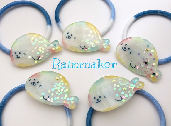 アザラシのヘアゴム